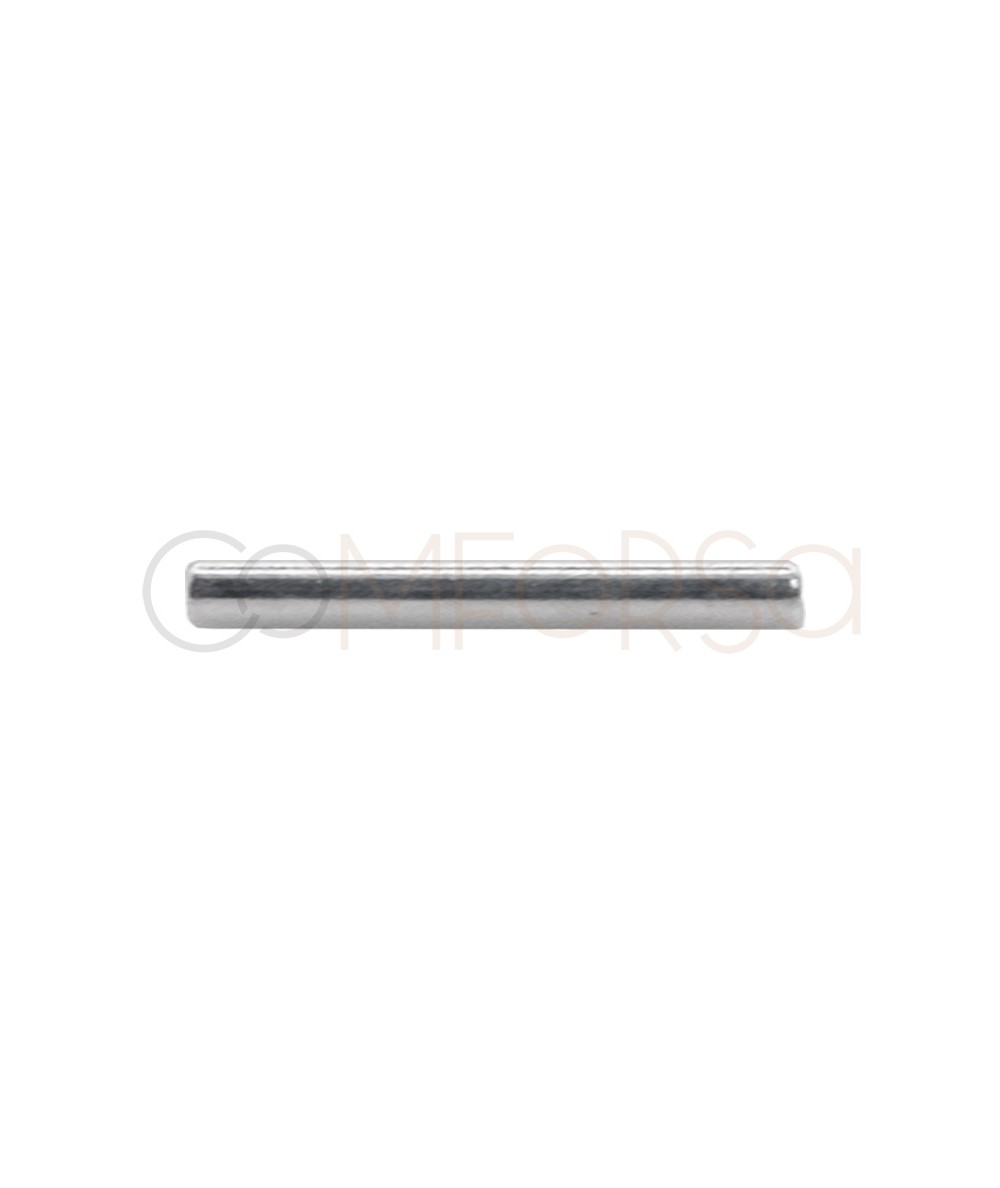Sterling silver 925 Tube 1.5 mm (ext diameter) x 30 mm (length)