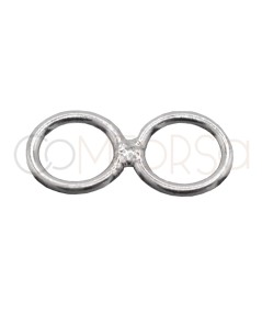 Sterling silver 925 Double closed jumpring 5 mm