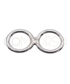 Sterling silver 925 Double closed jumpring 6 mm