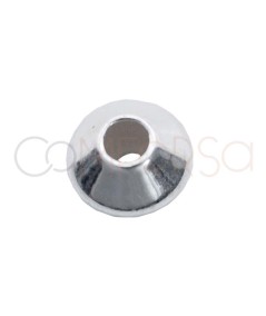 Conector 4 mm (1.5 mm int) ovni en plata 925