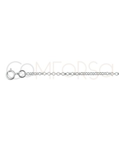 Gold-plated sterling silver 925 belcher chain with jump rings & extender 35 cm + 6 cm