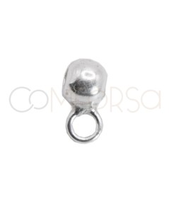 Bola 3 mm con anilla y silicona Plata 925