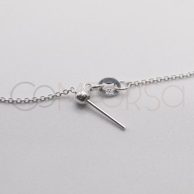 Sterling silver 925 adjustable choker 50cm