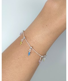 Sterling silver 925 adjustable bracelet 25cm