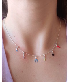 Gold-plated sterling silver 925 adjustable choker 50cm