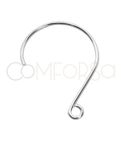 Sterling silver 925 round hook with handle 18 x 25mm