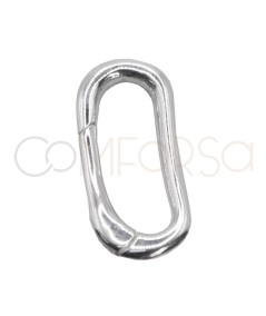 Sterling silver 925 oval spring clasp 8 x 17.5mm