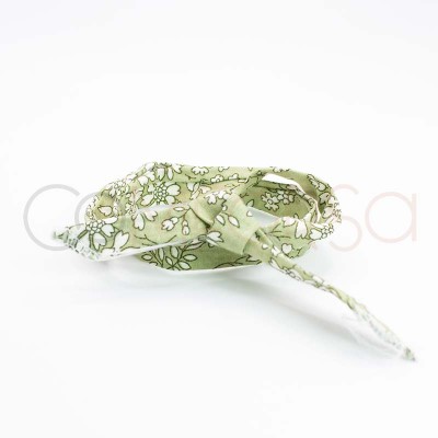 Green ribbon with flowers 1...