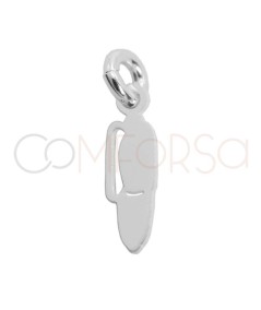 Sterling silver 925 mini pen pendant 3 x 10mm