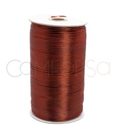 Copper colored satin cord 2mm