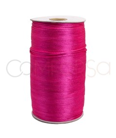 Fuchsia satin cord 2mm