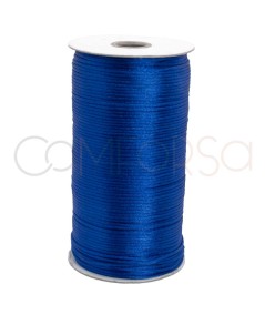 Indigo blue satin cord 2mm