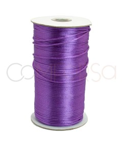 Purple satin cord 2mm