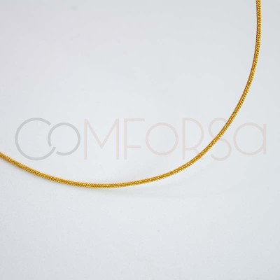 Golden japanese double silk choker  45 cm