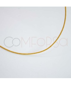 Golden Japanese silk double thread choker 40 cm