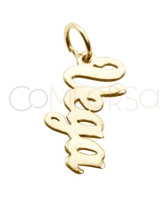 Sterling silver 925 upright name laser pendant