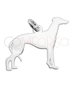 Dije Galgo 25 x 30mm Plata 925