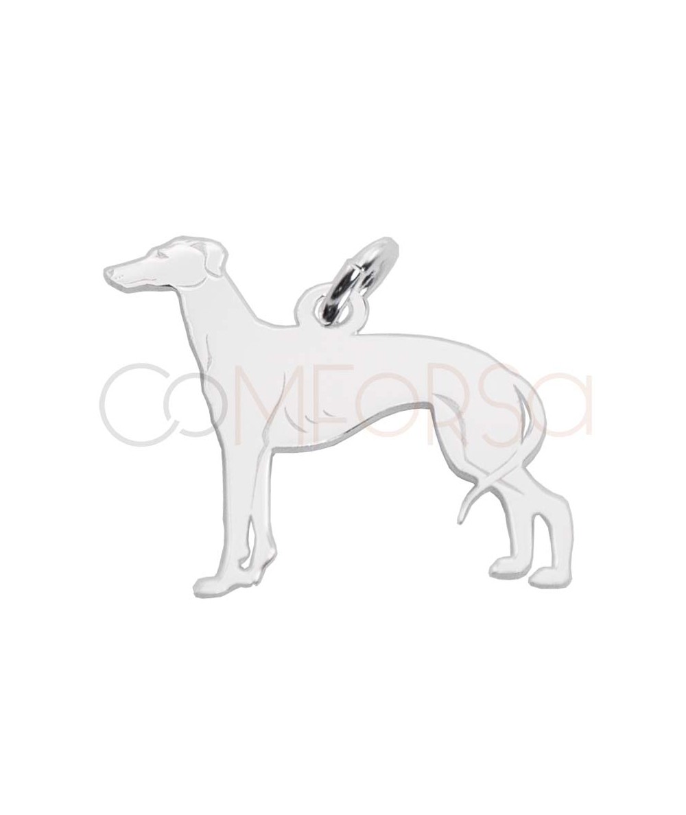 Colgante Galgo 25 x 30mm Plata 925