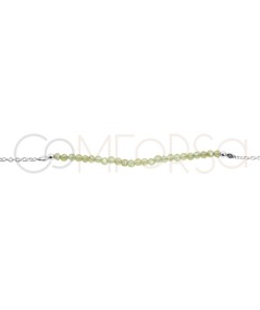 Sterling silver 925 bracelet with Peridot stones