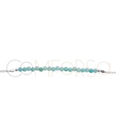 Sterling silver 925 bracelet with Amazonite stones