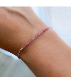 Pulsera con piedras Pink Tourmaline Plata 925