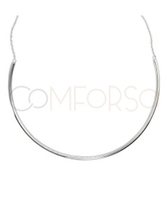 Sterling silver 925 choker with tube & chain