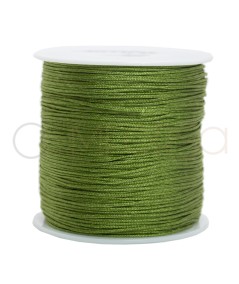 Olive green braided nylon 0.8mm