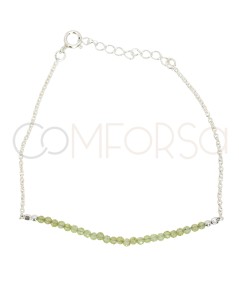 Pulsera piedras Peridoto Plata 925