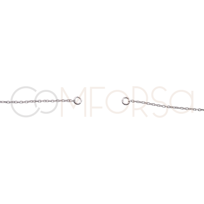 Sterling silver 925 split cable chain with jump rings