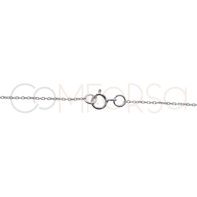 Sterling silver 925 split cable chain with jump rings