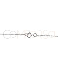 Sterling silver 925 split cable chain with jump rings