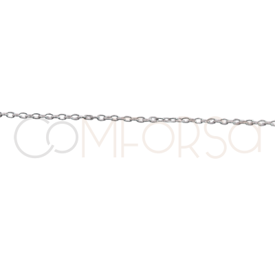 Sterling silver 925 split cable chain with jump rings