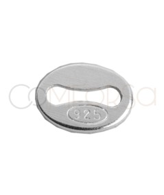 Terminal contraste cadena 5 x 4mm plata 925ml