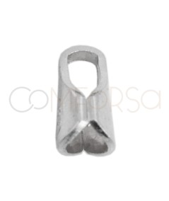 Terminal redondo 3mm plata 925 ml