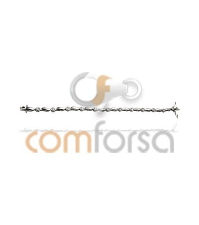 Pulsera plata 925 ml con circonitas