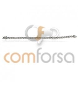 Pulsera circonia cuadradas