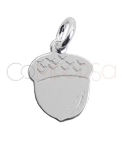 Sterling silver 925 mini acorn pendant 6 x 10mm