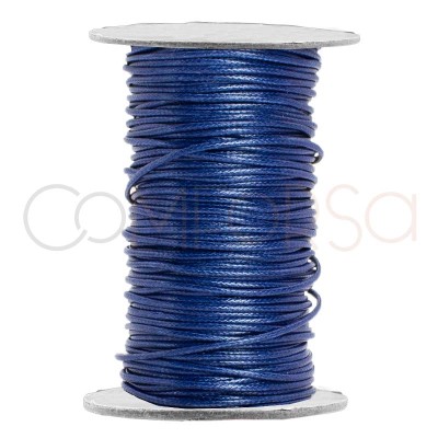 Cordón encerado azul 1.2 mm
