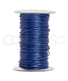 Blue waxed cord 1.2 mm