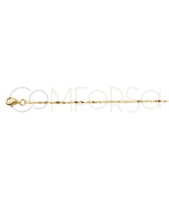 Gold-plated sterling silver 925 twist chain