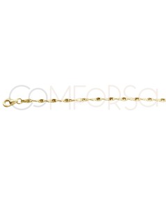 Sterling silver 925 hammered twist chain