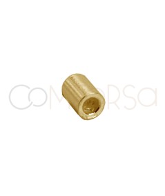 Chafa 1.5 x2 mm (1.1 int ) plata 925 chapada en oro