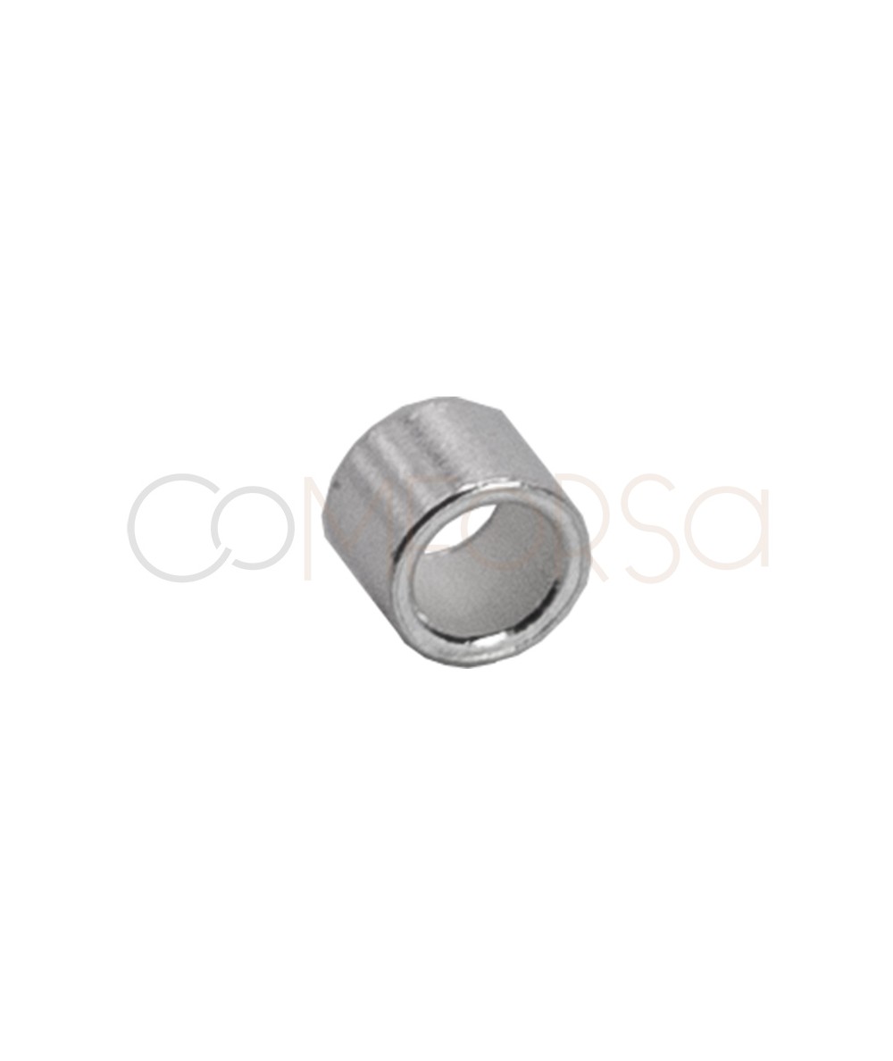 Chafa tubo 2.5 x 2.5mm plata 925