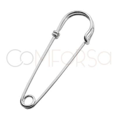 Italian Silver Metal Safety Pin - 3.75 - Safety Pins - Pins & Needles -  Notions