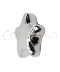 Sterling silver 925 Star spacer 8.8 x 8.5 mm
