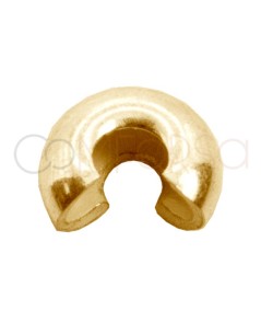 Cubre chafas 3 mm plata baño de oro