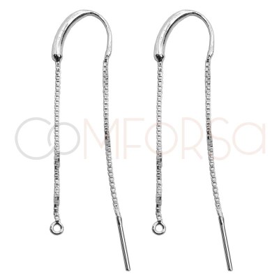 Buy Ear wires online : Sterling Silver 925 Hook Earring 10.8 x 15 mm -  Com-forsa S.L.