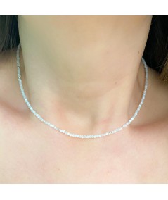 Sterling silver 925 choker with moonstone