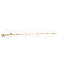 Sterling silver 925 stoned cable chain with two zirconias