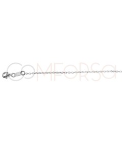 Gold-plated sterling silver 925 stoned cable chain with two zirconias
